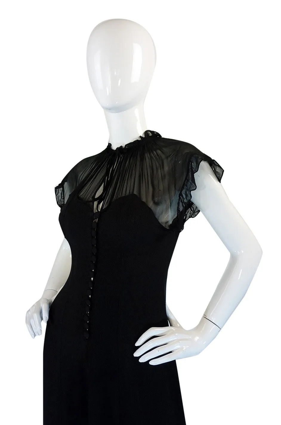 1970s Ossie Clark Radley Crepe Dress