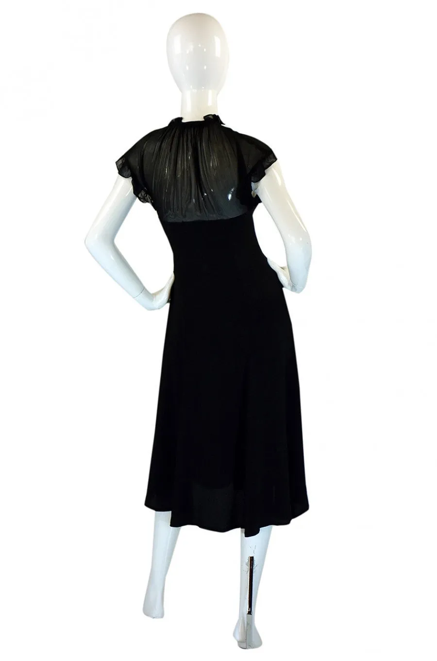 1970s Ossie Clark Radley Crepe Dress