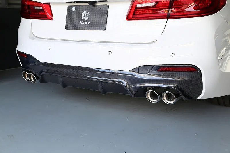 3D Design G30 5-Series Carbon Rear Diffuser - Type 2
