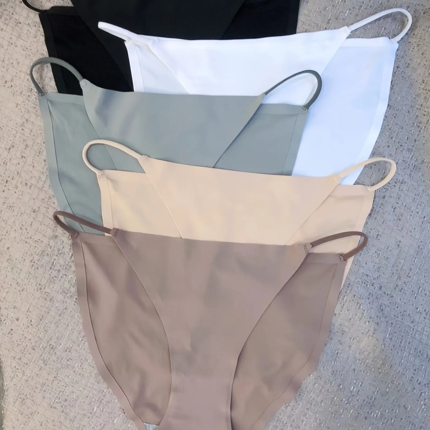 5 Pcs Seamless String Panties, Comfy & Breathable Simple Low Waist Panties, Women's Lingerie & Underwear