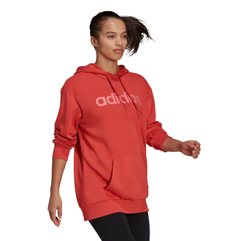 Adidas Womens Esentials Oversize Logo Hoodie