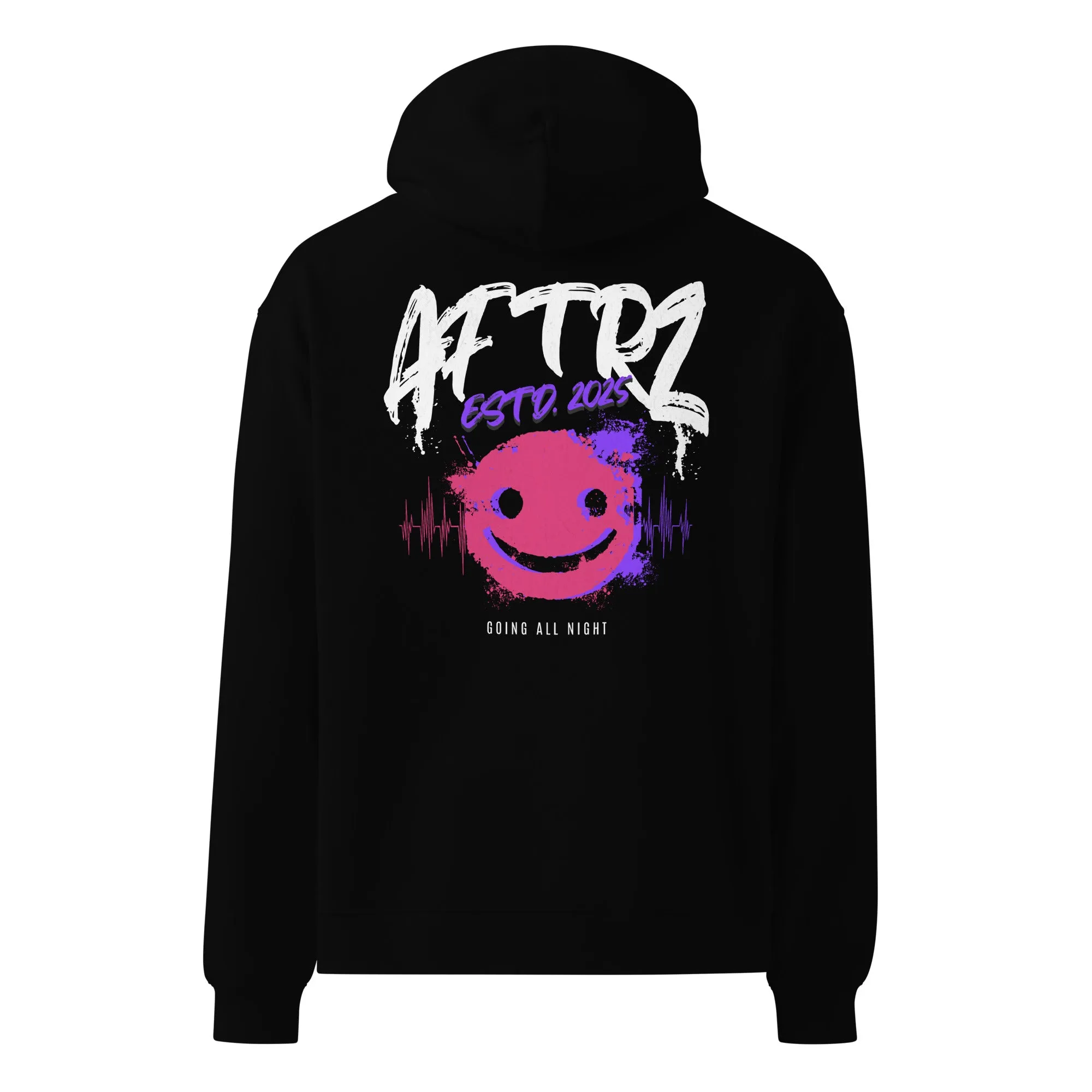 Aftrz Techno Frequency Premium Drop Shoulder Oversized Hoodie