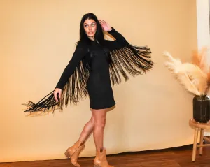Alana Suede Fringe Dress