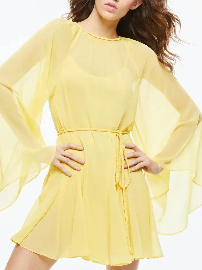 Alice   Olivia Gitana Mini Dress with Tie Belt