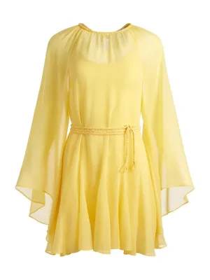 Alice   Olivia Gitana Mini Dress with Tie Belt