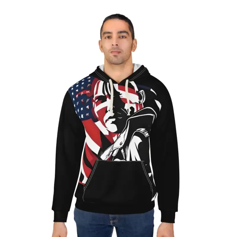 Aop Unisex Pullover American Flag Style Must