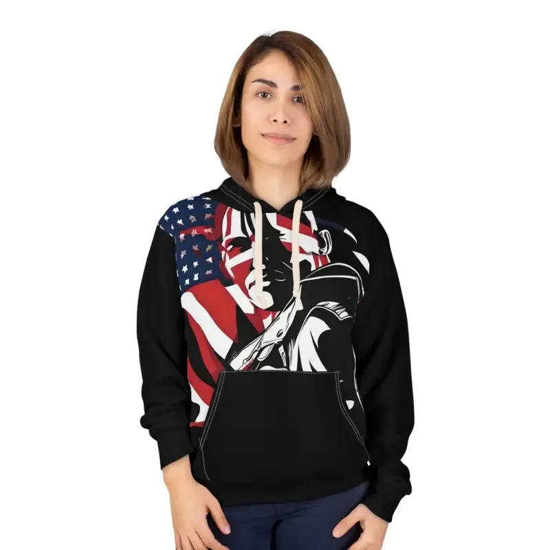 Aop Unisex Pullover American Flag Style Must