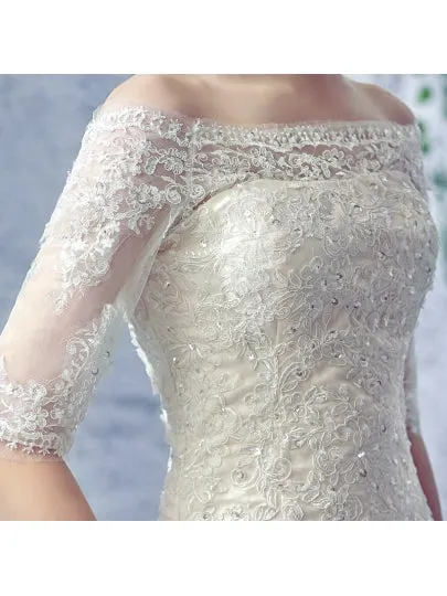 Appliques Mermaid Wedding Dress