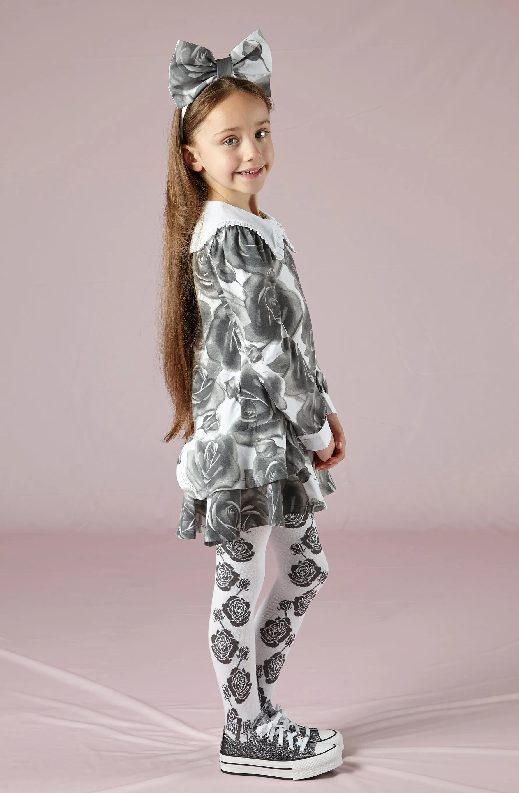 AW22 A Dee Girls Trudy Rose Print Dress