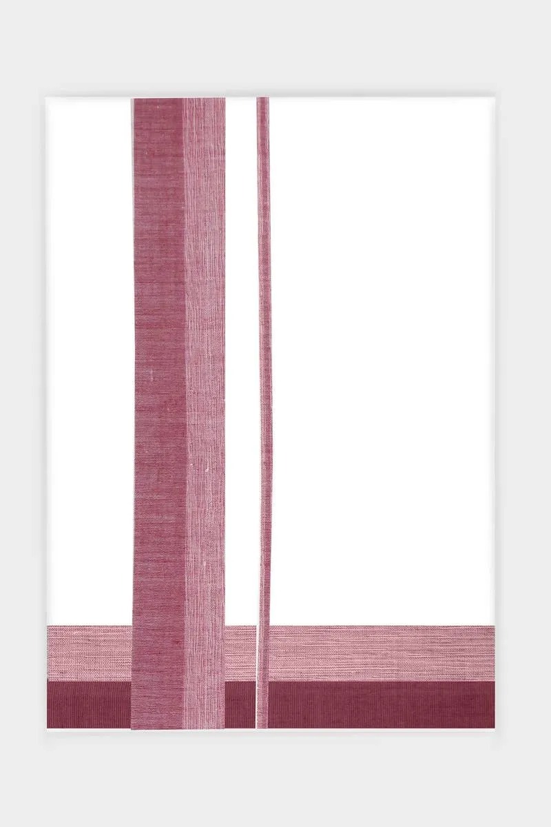 Awesome Arima - Maroon Red Smooth Cotton Double Layered Dhoti With Fancy Borders | Uathayam
