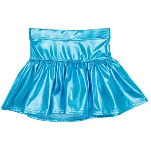 Azarhia Gathered Skort - Metallic Turquoise