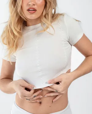 Baby Corset Crop - Ivory