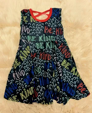 Be Kind Sleeveless Twirl Dress