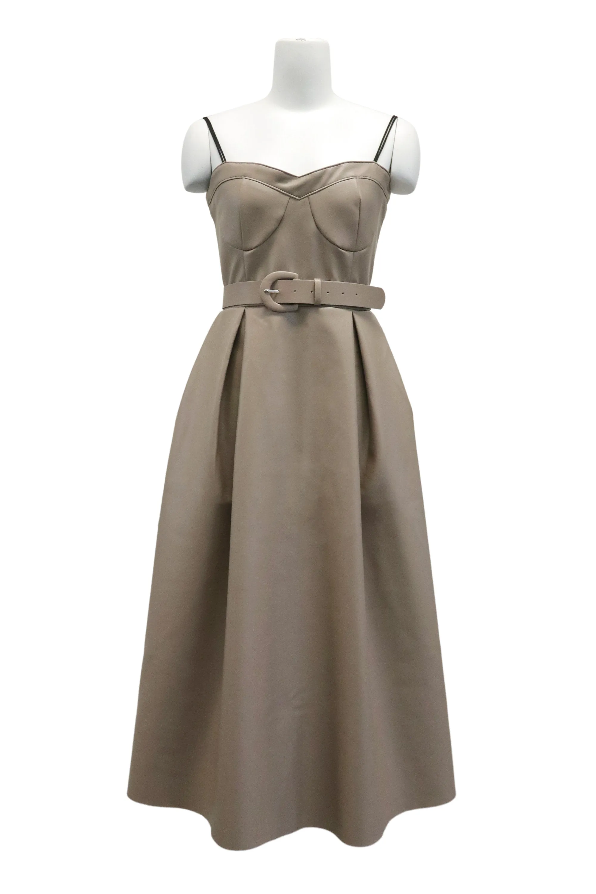 Belle Pleather Full Dress w/Belt