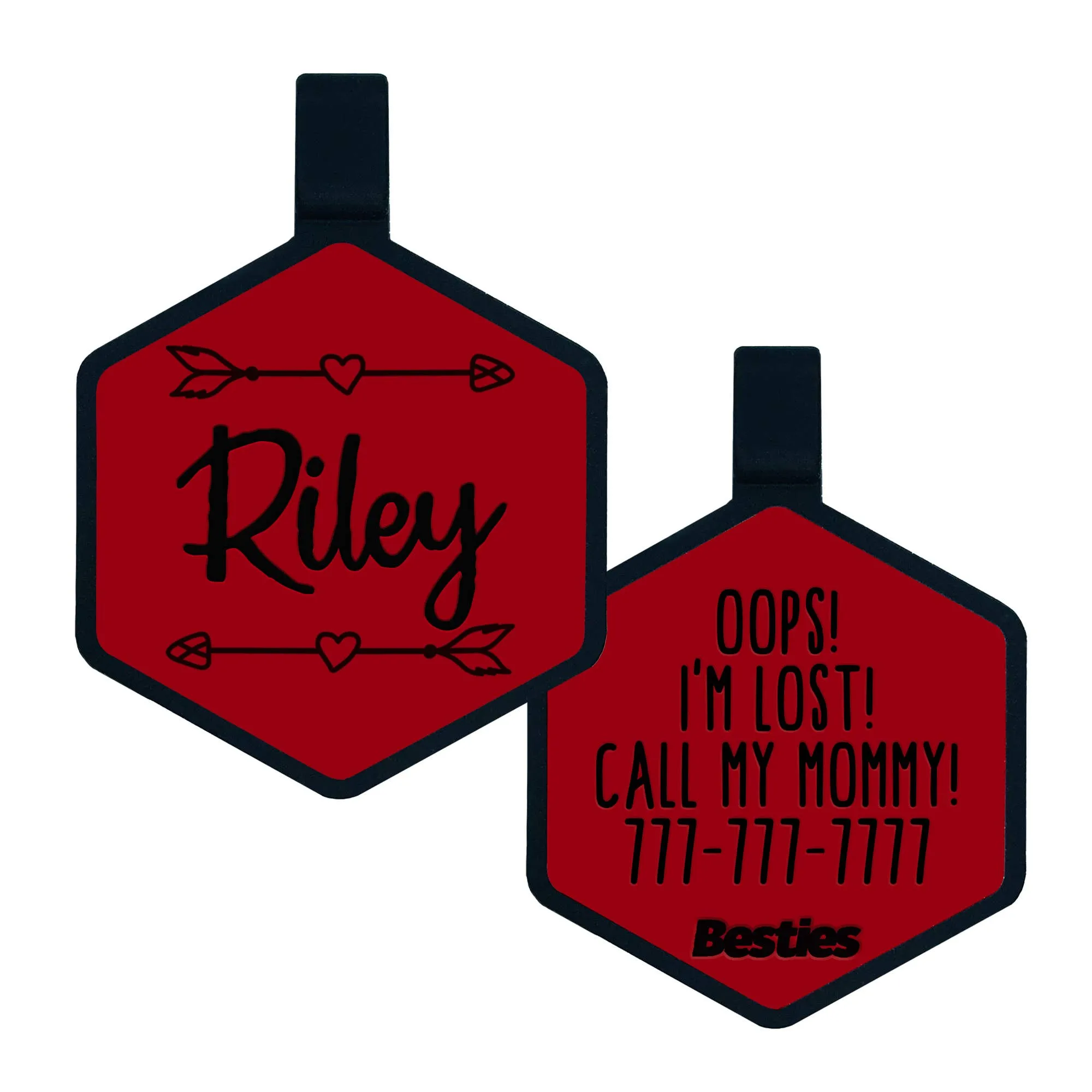 Besties Pets - Wild One Silicone Dog ID Tag