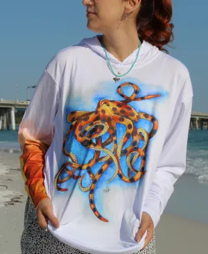 Blue Ringed Octopus - UPF 50 Performance Hoodie