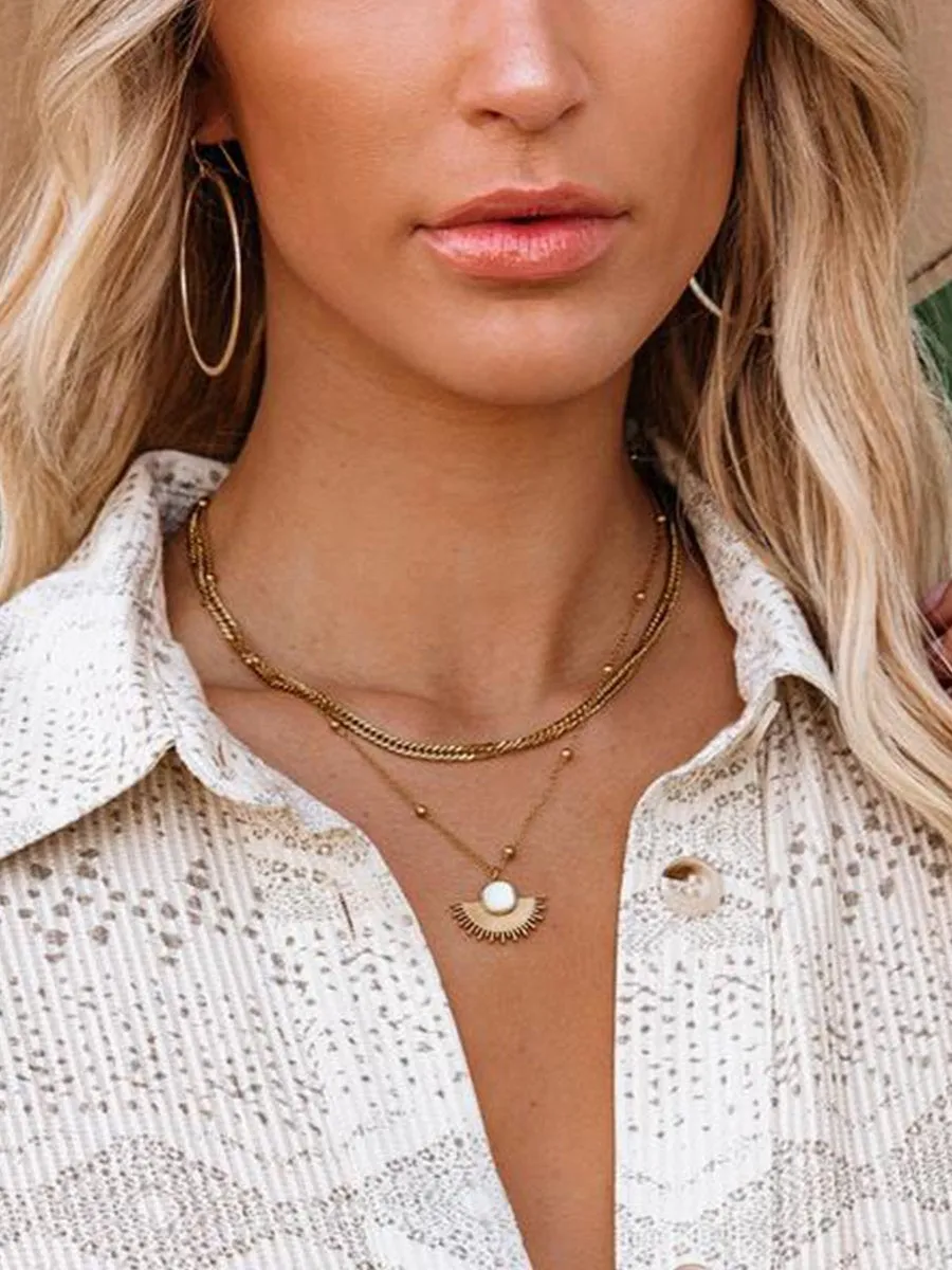 BRACHA - BLAZE LAYERED NECKLACE