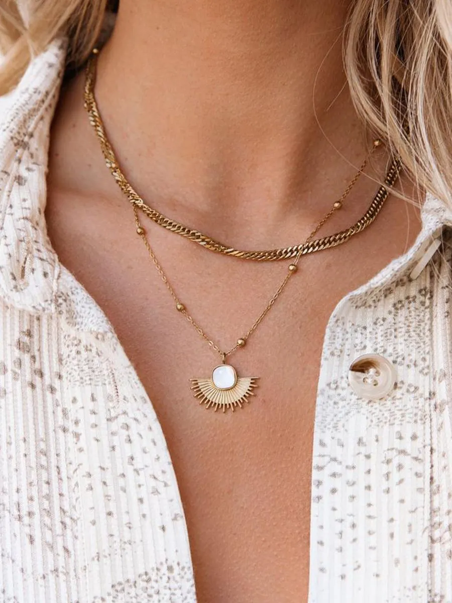 BRACHA - BLAZE LAYERED NECKLACE