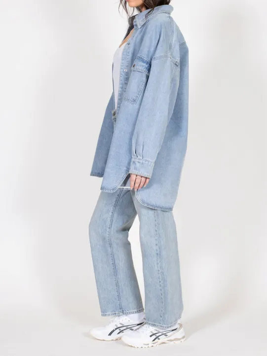 BRUNETTE THE LABEL Oversized Denim Jacket / Shirt Dress