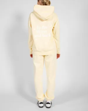 Brunette the Label  To The Moon & Back Hoodie - Lemoncello
