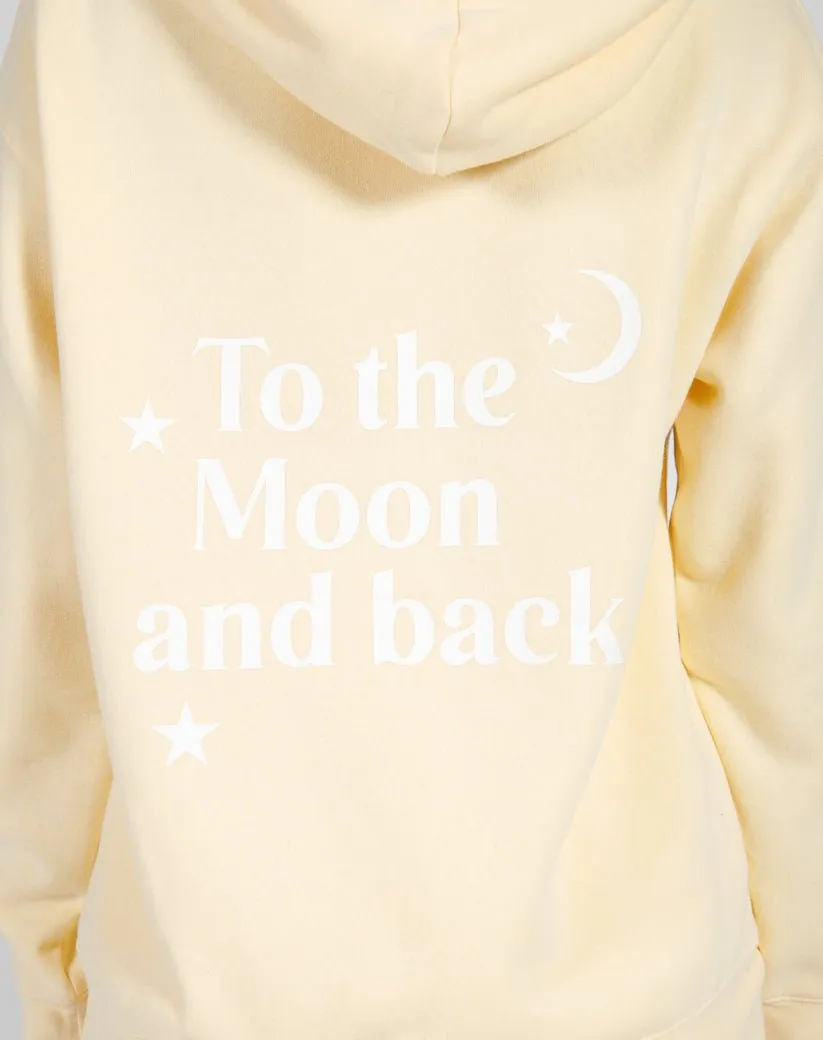 Brunette the Label  To The Moon & Back Hoodie - Lemoncello
