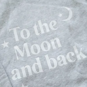 Brunette the Label  To The Moon & Back Hoodie - Pebble Grey