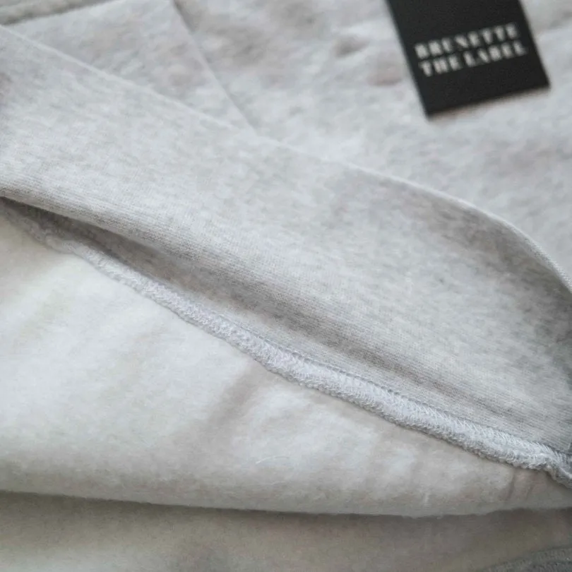 Brunette the Label  To The Moon & Back Hoodie - Pebble Grey
