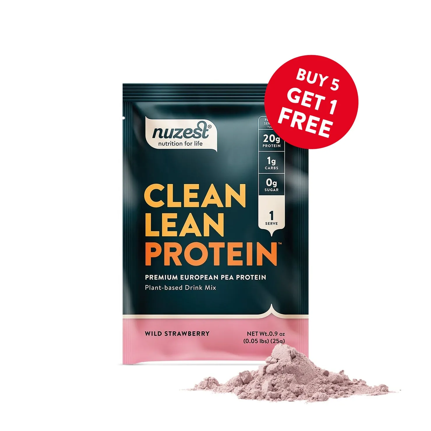 Buy 5 Get 1 free Nuzest Clean Lean Protein Sachets