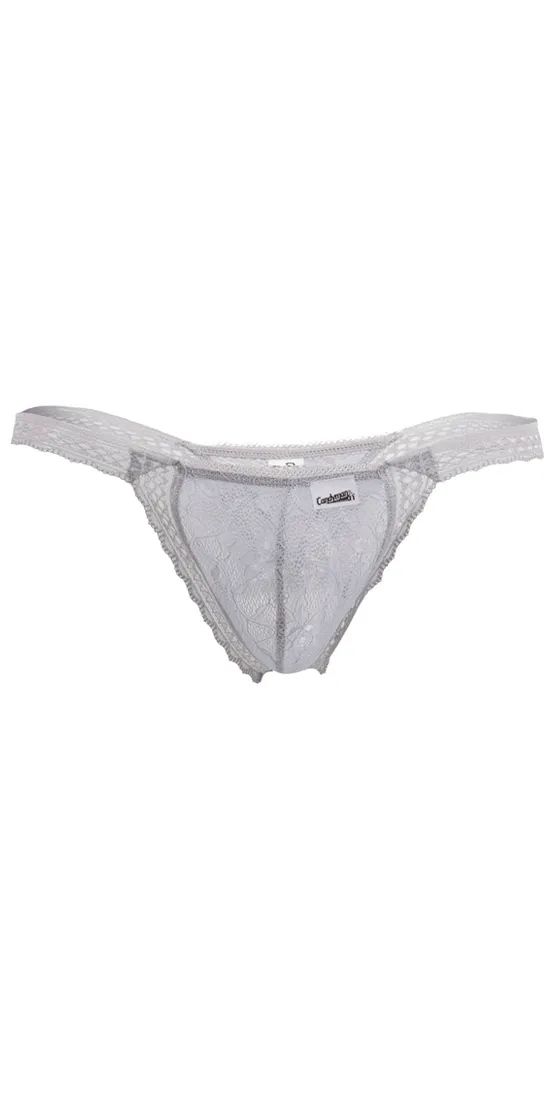 Candyman 99420x Double Lace Thongs Gray