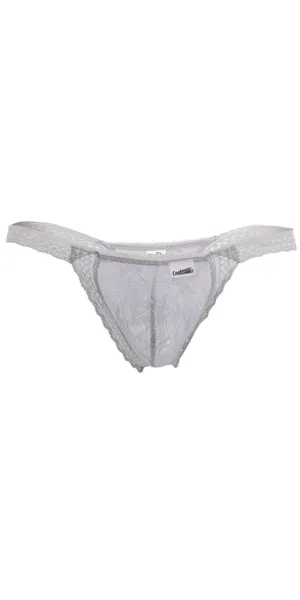 Candyman 99420x Double Lace Thongs Gray