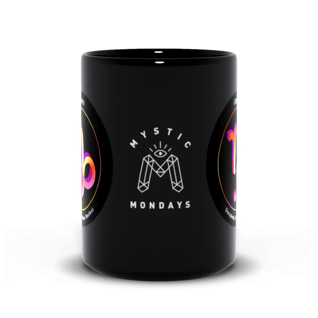 Capricorn Black Mug