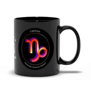 Capricorn Black Mug