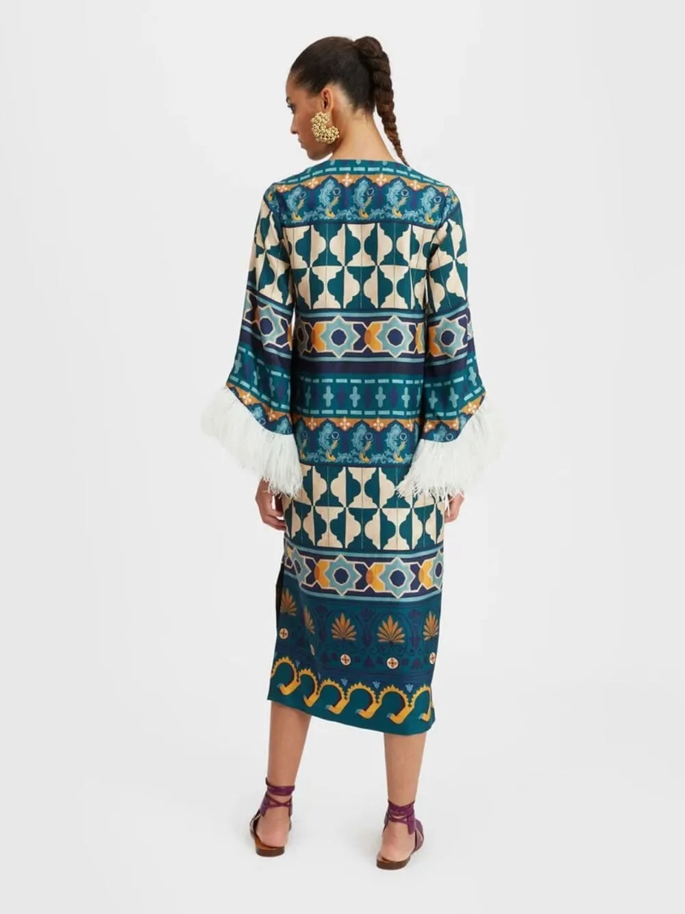 Casareale Emerald Silk Kaftan