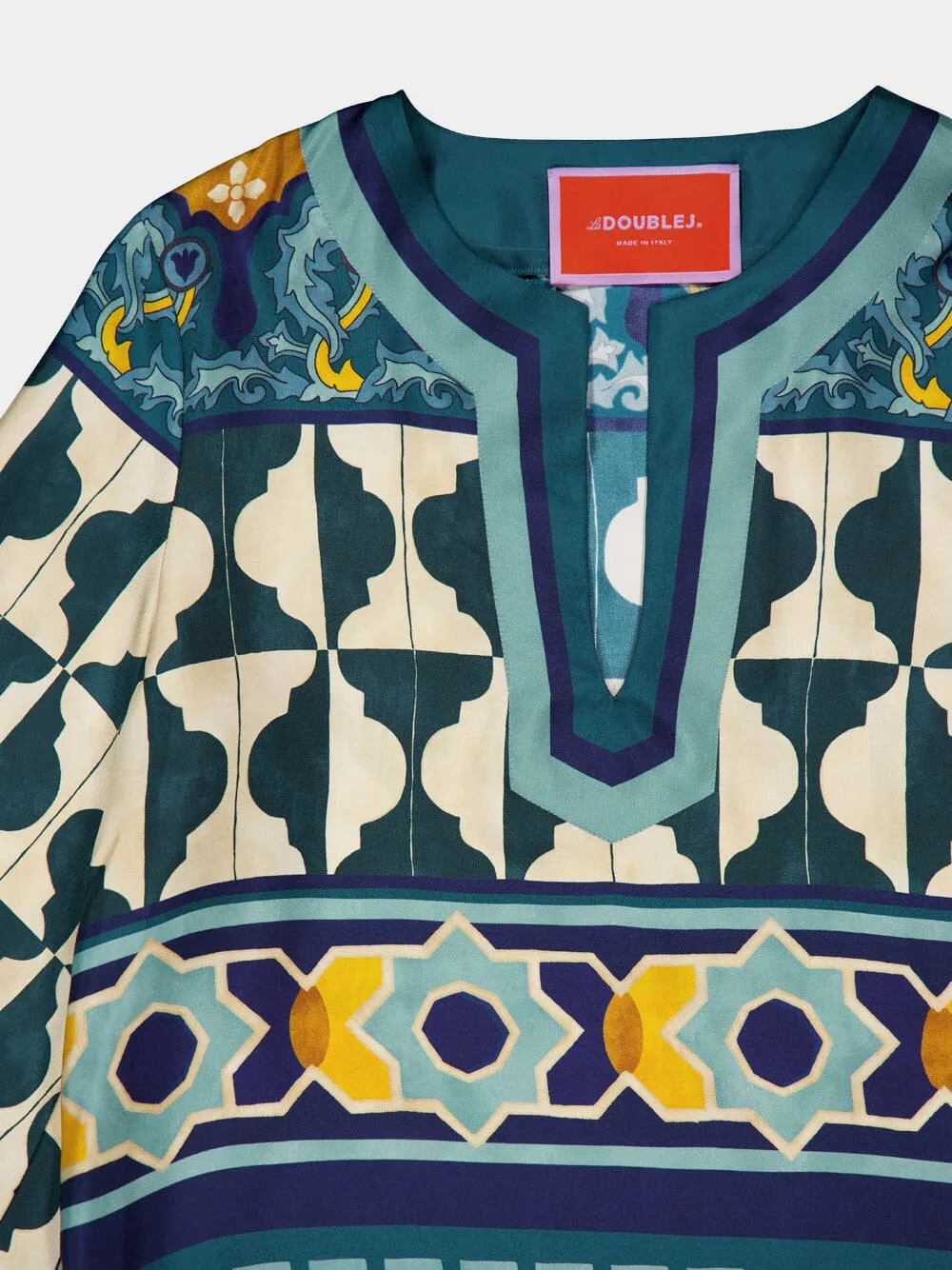 Casareale Emerald Silk Kaftan