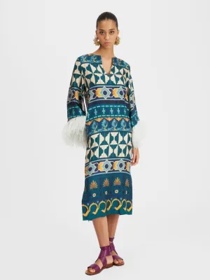 Casareale Emerald Silk Kaftan