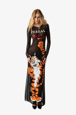Cereal Killer Full Sleeves Net Dress