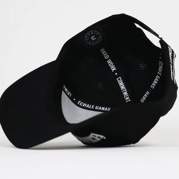 Échale Ganas Curved Black hat