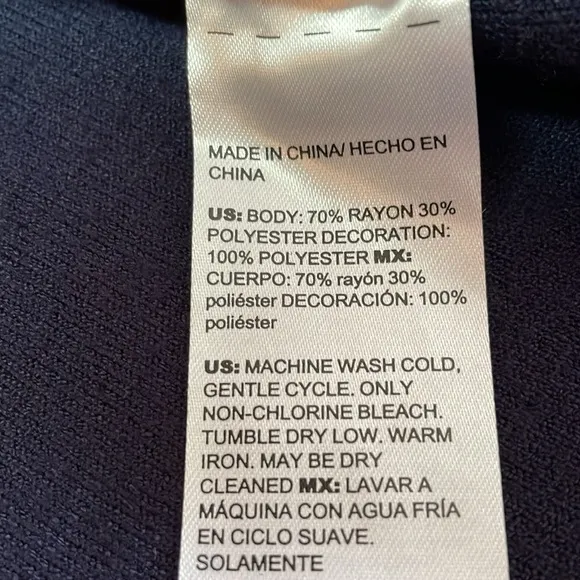 Chico's CardiganBlue Embroidered Heavy Knit Bohemian Classic Size L.