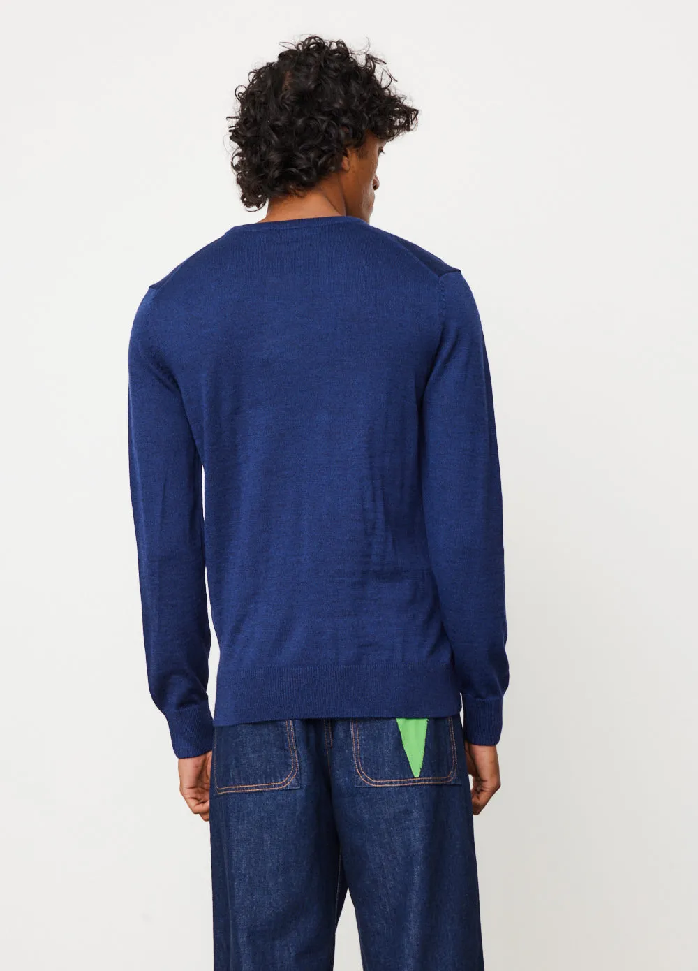 Chilax Fox Patch Classic R-Neck Jumper