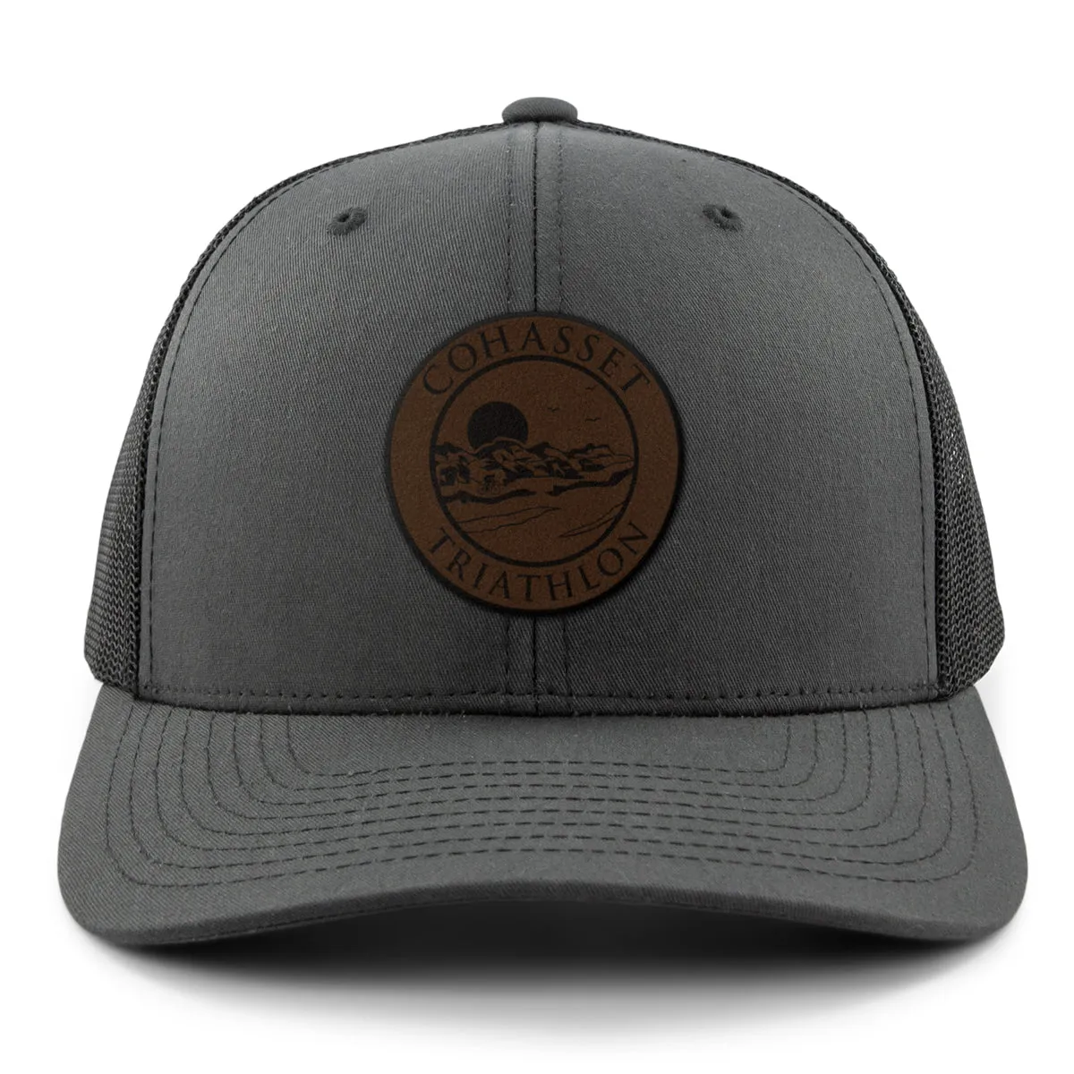 Cohasset Triathlon Leather Patch Classic Snapback Trucker