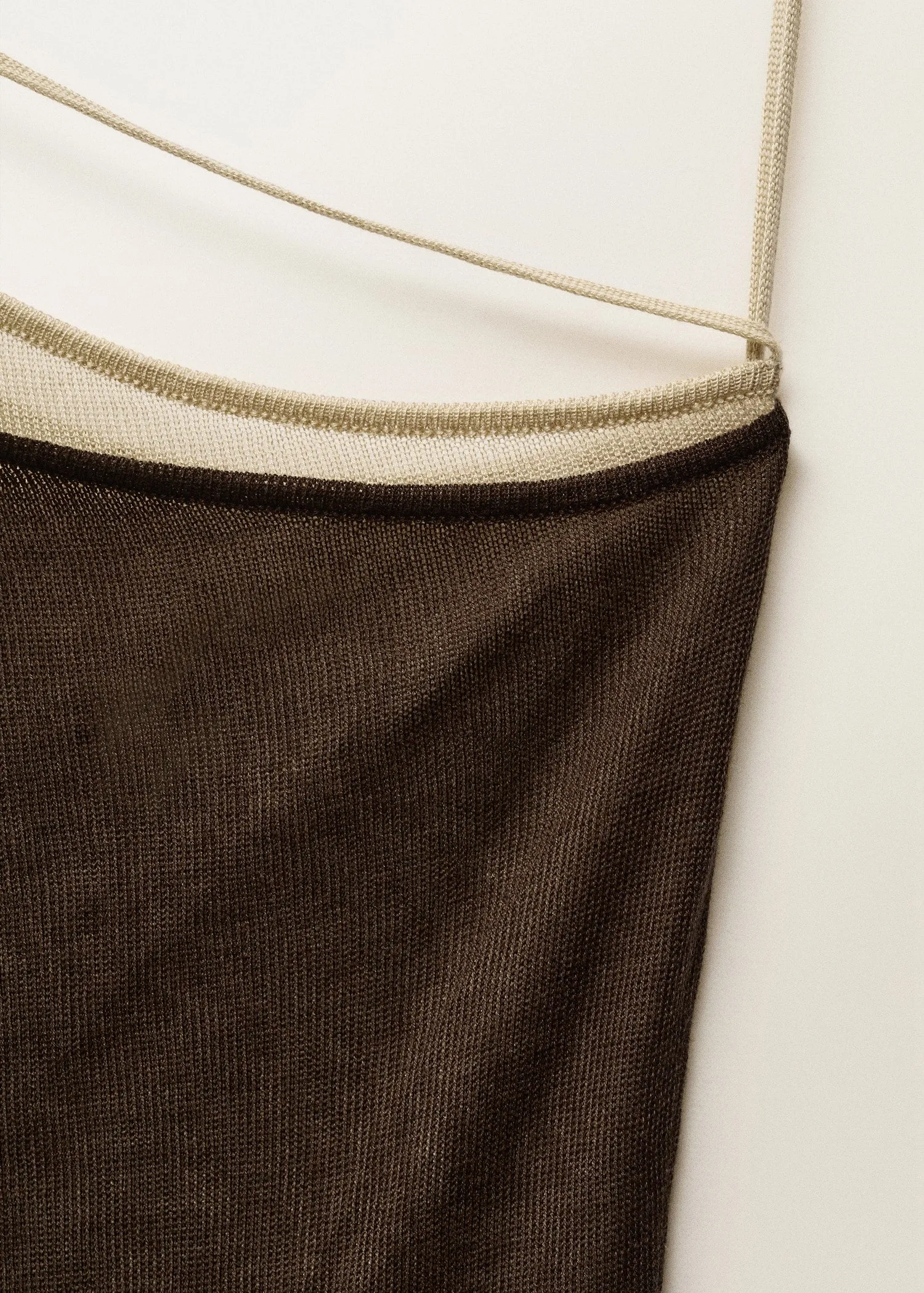Combined lyocell knit dress
