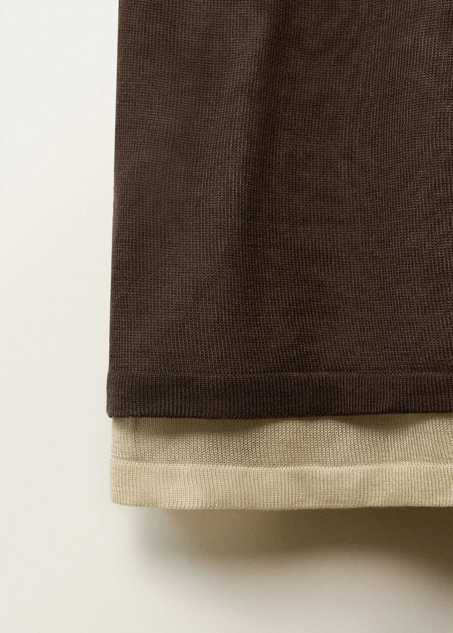 Combined lyocell knit dress