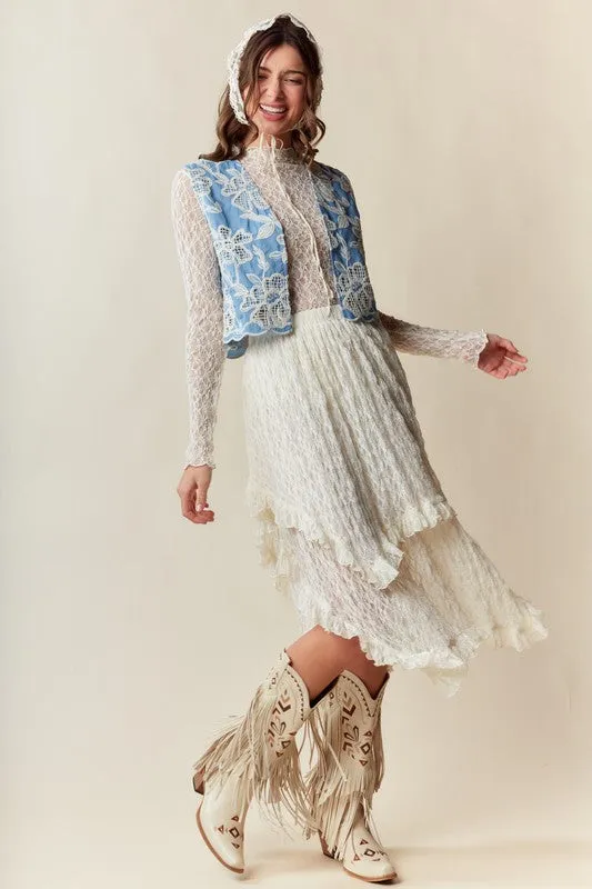 Countryside Lace Double Layered Skirt
