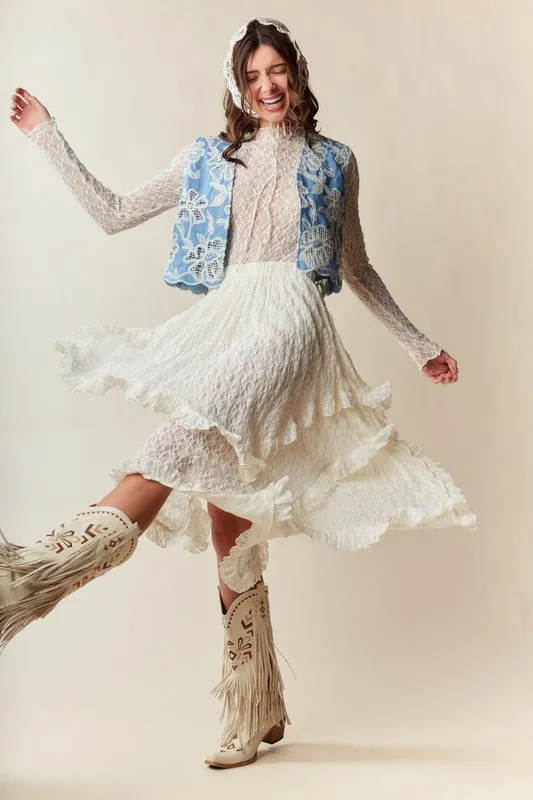 Countryside Lace Double Layered Skirt