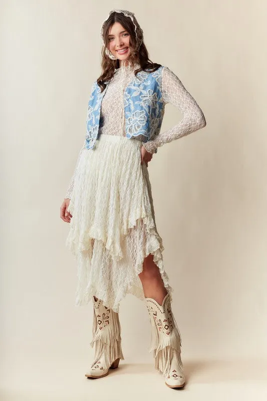 Countryside Lace Double Layered Skirt