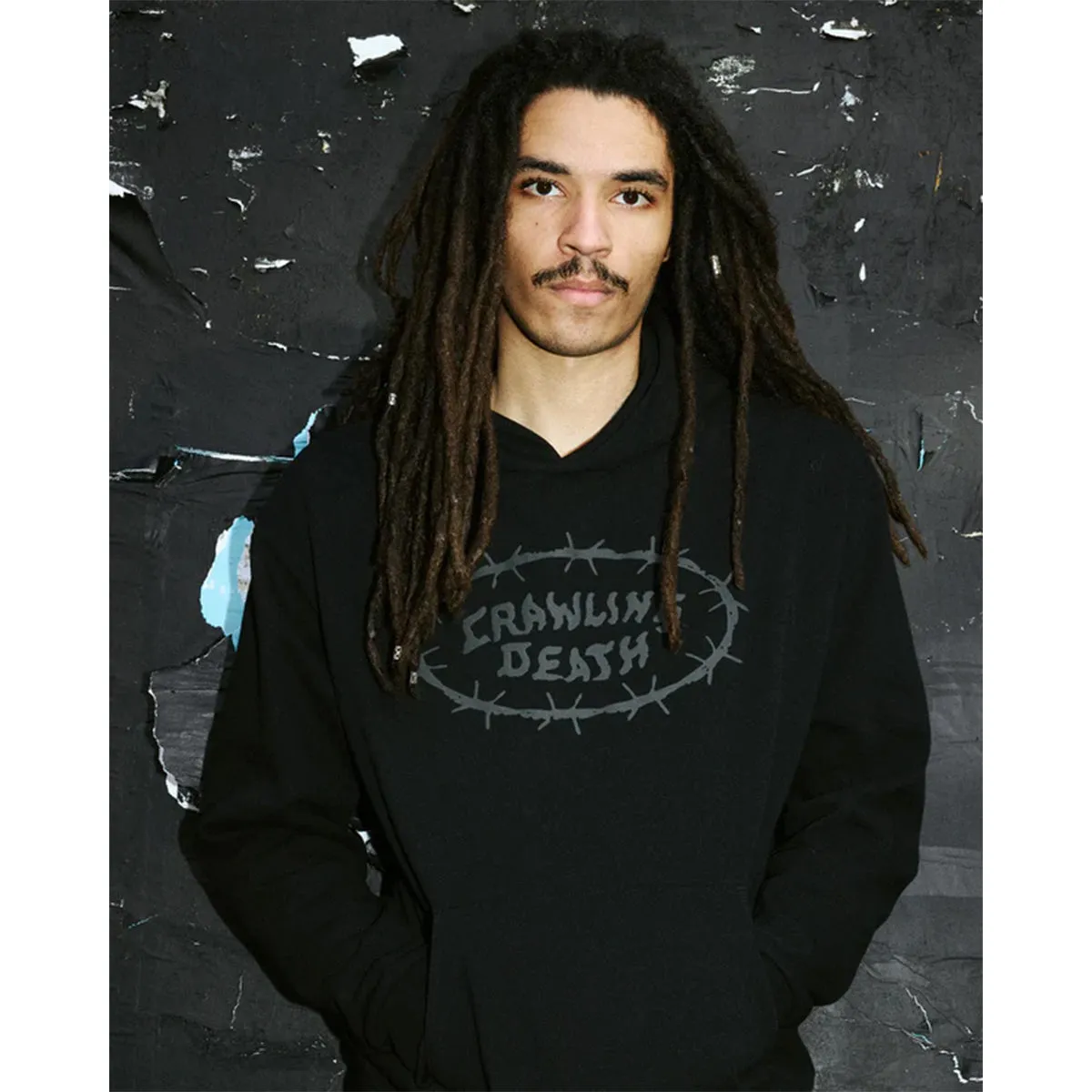 Crawling Death - Barbed Logo Hoodie Black