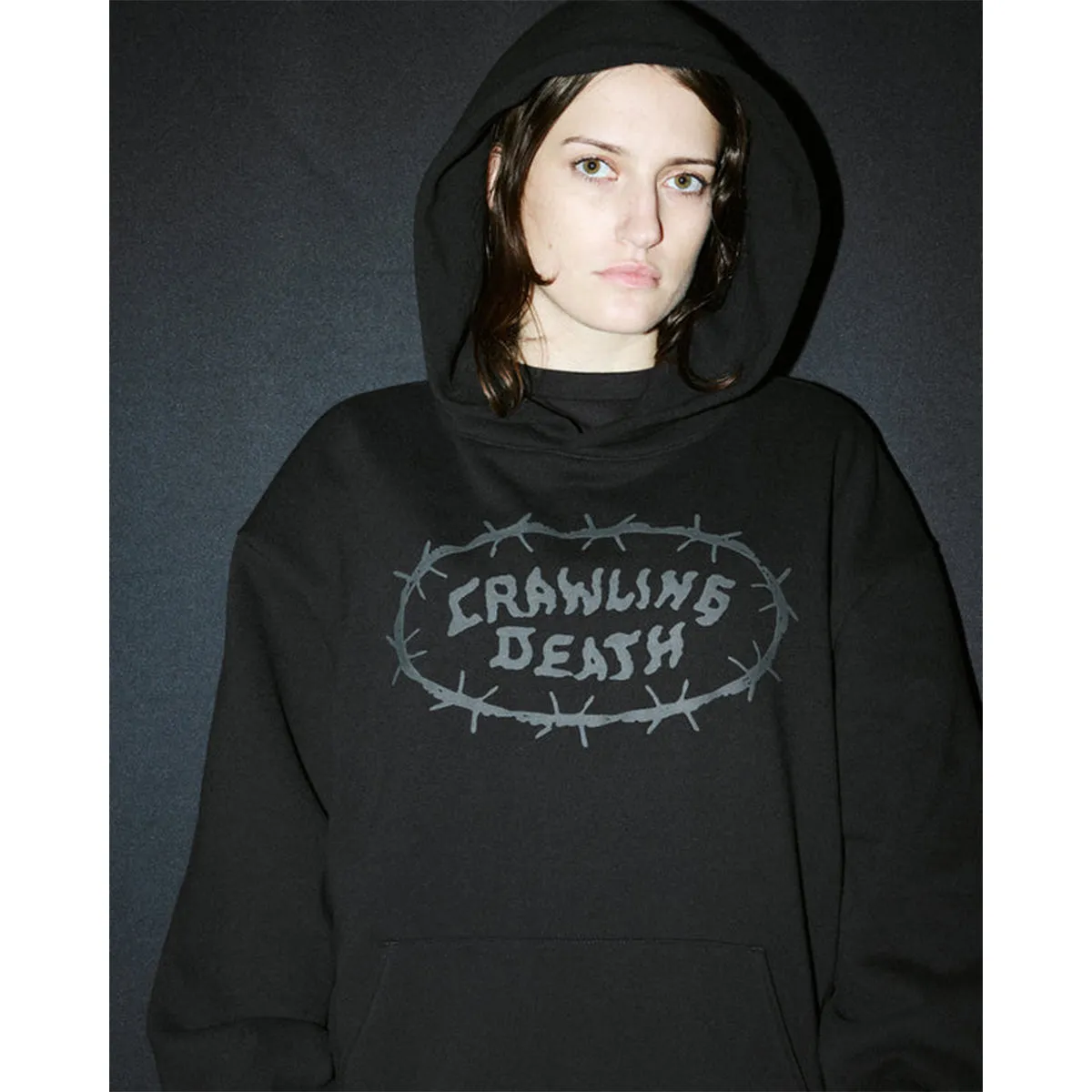 Crawling Death - Barbed Logo Hoodie Black