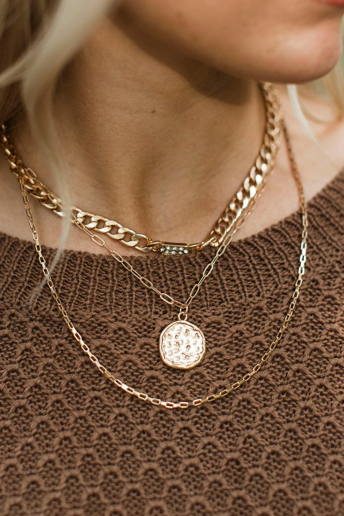 Daily Charm Layered Necklace- Gold