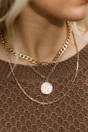 Daily Charm Layered Necklace- Gold