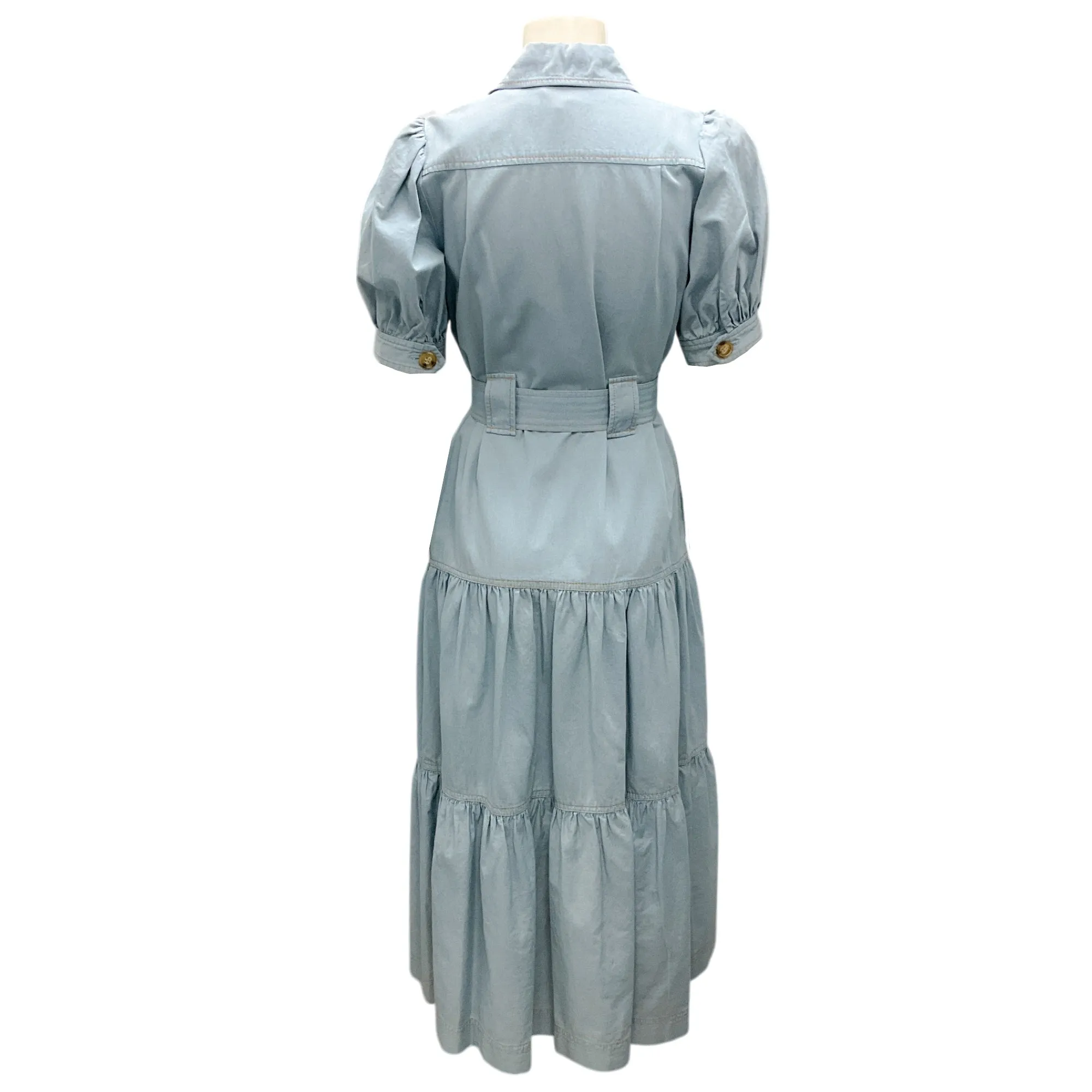 Derek Lam 10 Crosby Light Blue Denim Chambray Midi Dress